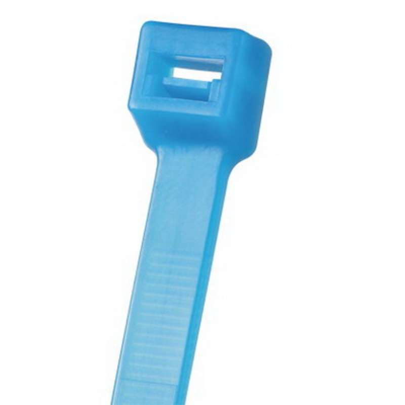 CABLE TIE 7.4", STANDARD TEFZEL, AQUA 100/PK